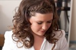 Bridal Spectacular's Laura Covington gets her hair done for her wedding day in Las Vegas