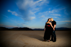 dry lake bed engagement shoot