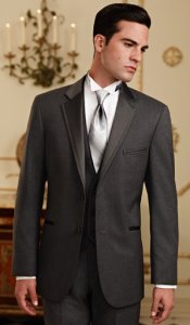Slender Man in Steel Grey Twilight Tuxedo