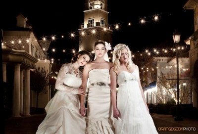 three brides at night