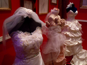 Mina Olive bridal gowns display