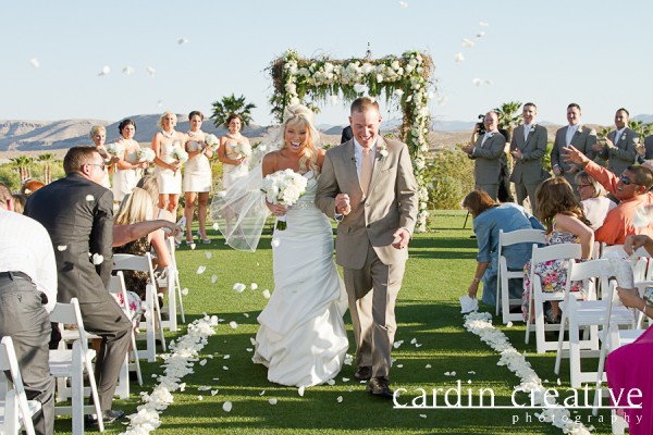 Outdoor wedding at Bear's Best Las Vegas. Photo by Cardin Creative