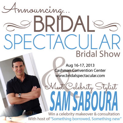 Sam Saboura to Appear at Bridal Spectacular bridal show