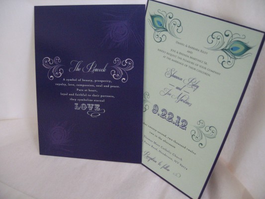 Wedding invite from First Impressions Invitations