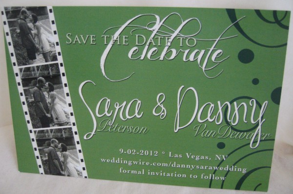 Save-the-date from First Impressions Invitations